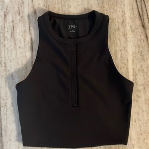 Abercrombie YPB sculptLUX Plunge Henley Slim Tank